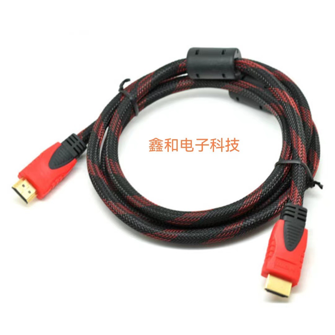 Manufacturer's Ready Stock 14+1 HDMI Red and Black Network High-Definition Data Cable Neutral Computer Tv Cable 1080P60Hz
