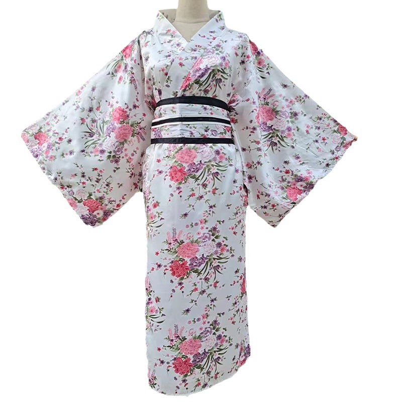 Japanese Traditional Women's Formal Yukata Anime Cosplay Photography Photo Suit Kimono Stage Performance Costume