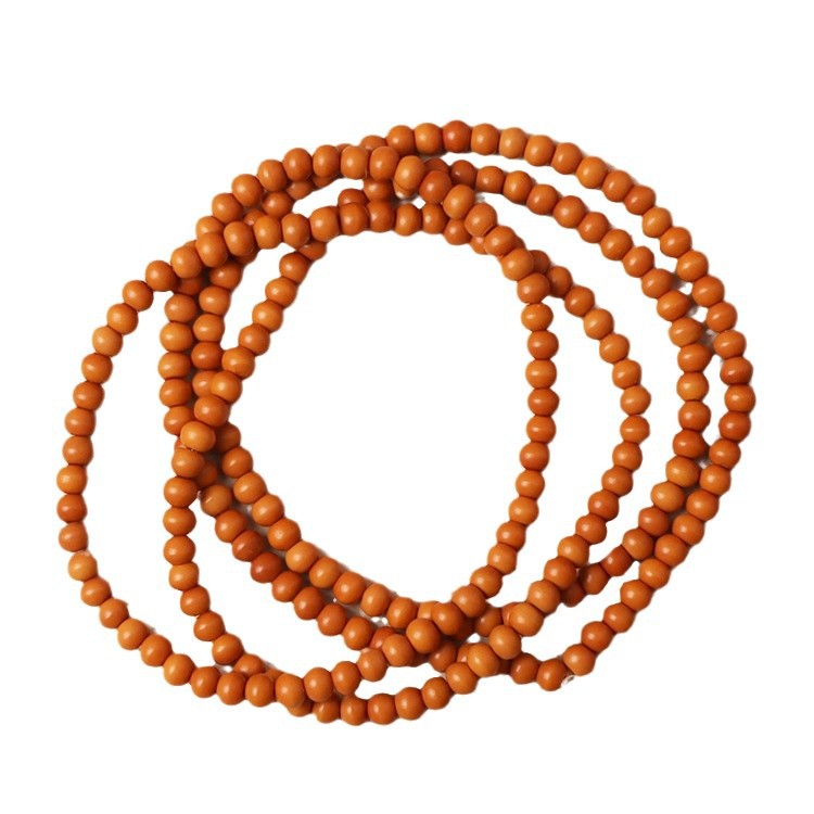 Boutique Natural Olive Pit Apple Round Bead DIY Bracelet with Bead Olivine String Wen Play Buddha Bead Bracelet Accessories