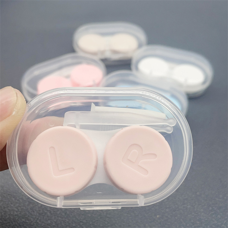 Mini Portable Candy Color Contact Lens Case Color Contact Lens Box Wholesale Double Box Replacement Box Blh112