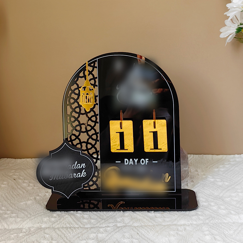 Bt268-271 Cross-Border Middle East Holiday Countdown Calendar Acrylic Table Home Decoration Desktop Combination Display