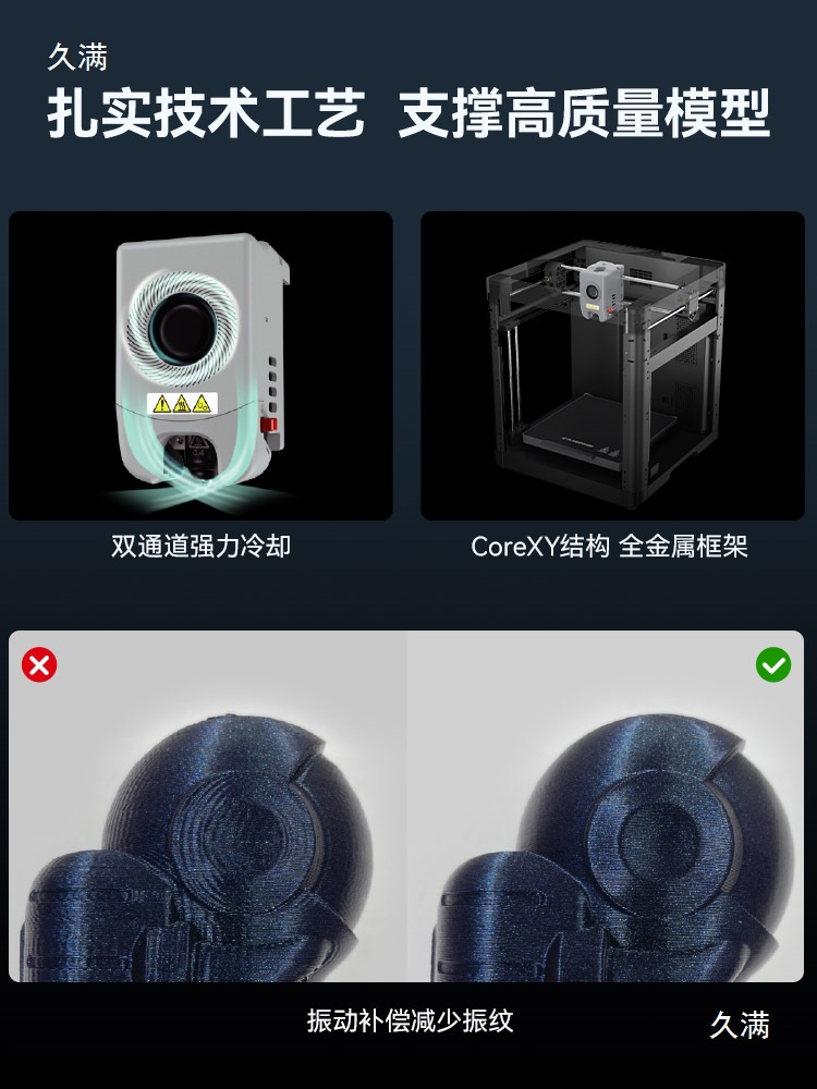 Ad5M High-Speed 3D Printer High-Precision Large-Size Fully Automatic Leveling Desktop-Level Fdm