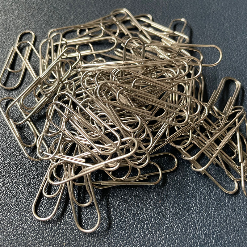 Cross-border specially for paper clip multi-specification metal silver paper clip office paper clip nickel plated paper clip