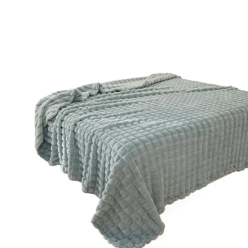 Cross-Border Popular Multifunctional Air-Conditioned Blanket, Sofa Blanket, New Cloud-Like Dreamland Solid Color Cut Flower Carved Blanket Wholesale