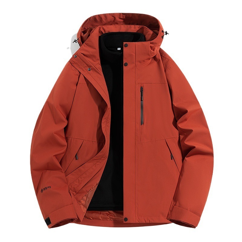 2025 Pelliot Same Style Men's and Women's Fully Heat-Sealed Real-Rush Three-In-One Couple Rainproof Jacket