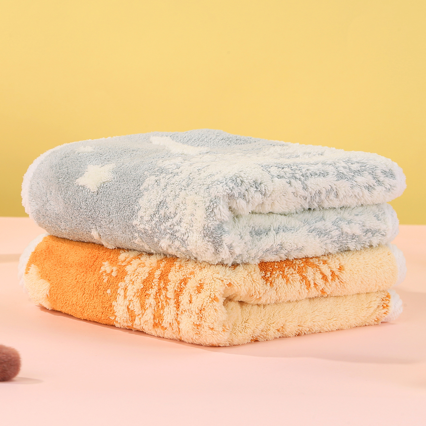 Jienifu 7A Antibacterial Double-Sided Jacquard Towel Nebula Series Face Wash and Bath Household Face Towel Skin-Friendly 2025 New Style