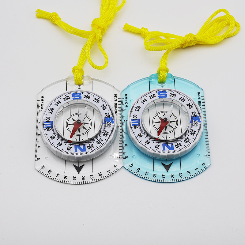 New manufacturers DC362 scale compass color acrylic North needle map ruler outdoor compass wholesale