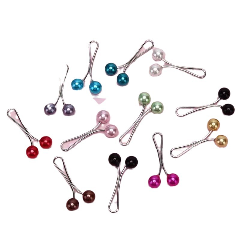 Cross-border Women's Burp Clip U-shaped Needle Pearl Gauze Clip Accessories Neck Clip Headband Accessories Headband Pin
