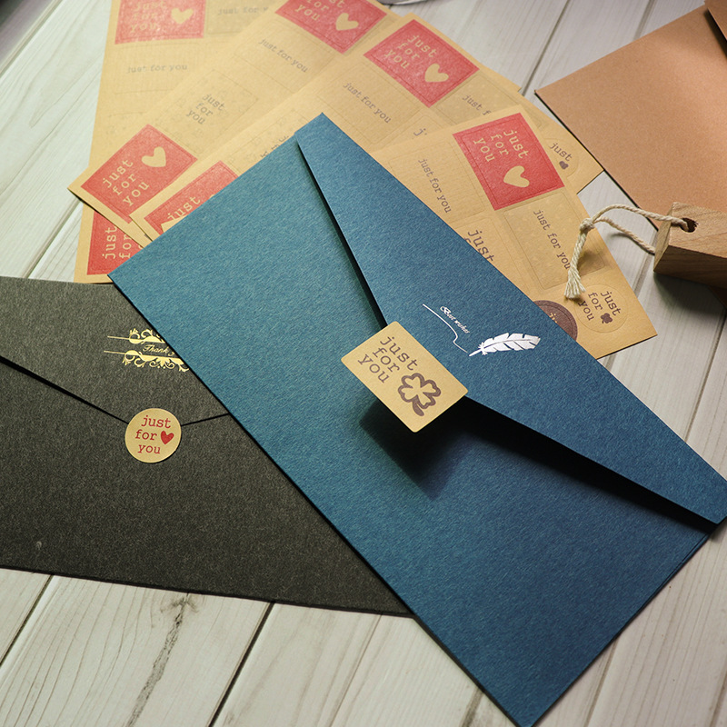 Foshan Manufacturer Professional Customized Invitation Envelope Exquisite Bronzing Envelope Colorful Pearlescent Paper Envelope Can Be Printed with logo