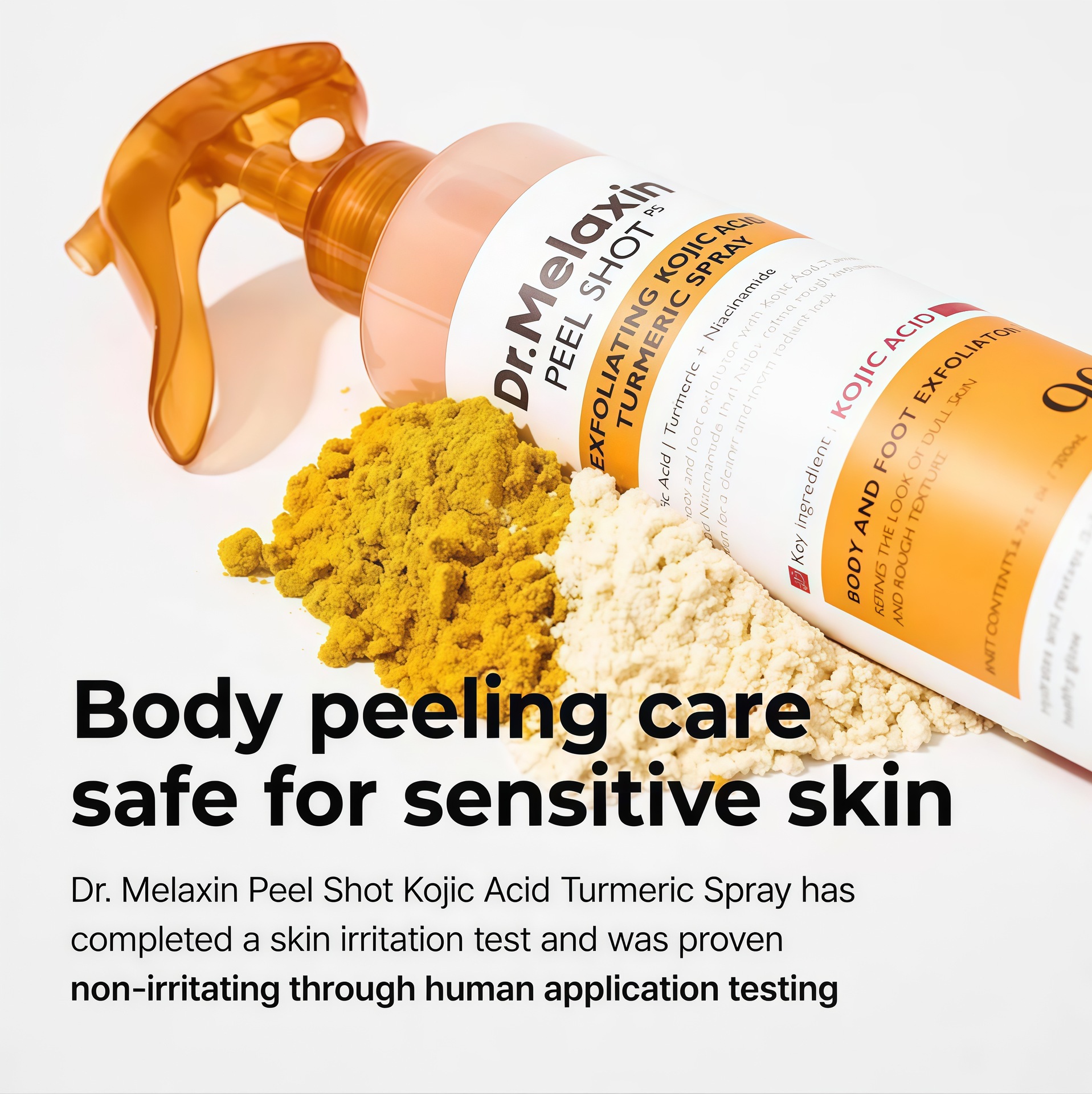Cross-Border Hot Product Dr.Peel Shot Exfoliating Turmeric Spray Soothing and Moisturizing Facial and Body Scrub Spray