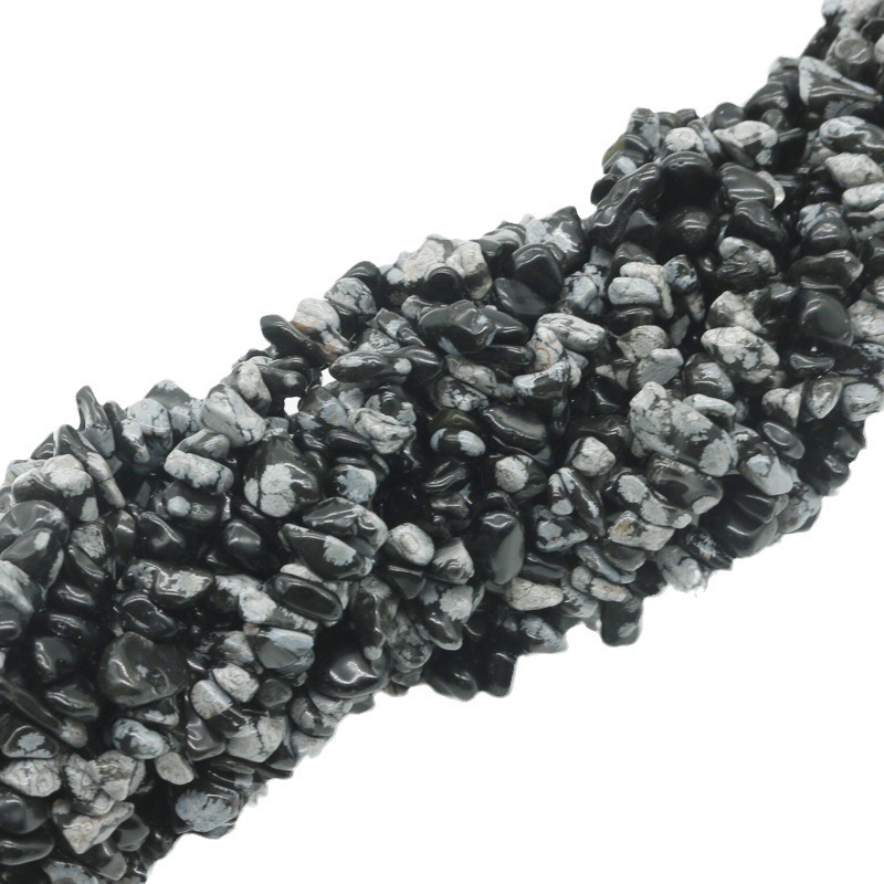 Crystal Agate Gravel Demagnetized Stone Raw Stone Bracelet Beaded Asymmetrical Stone Punched DIY Jewelry Accessories 5-8mm