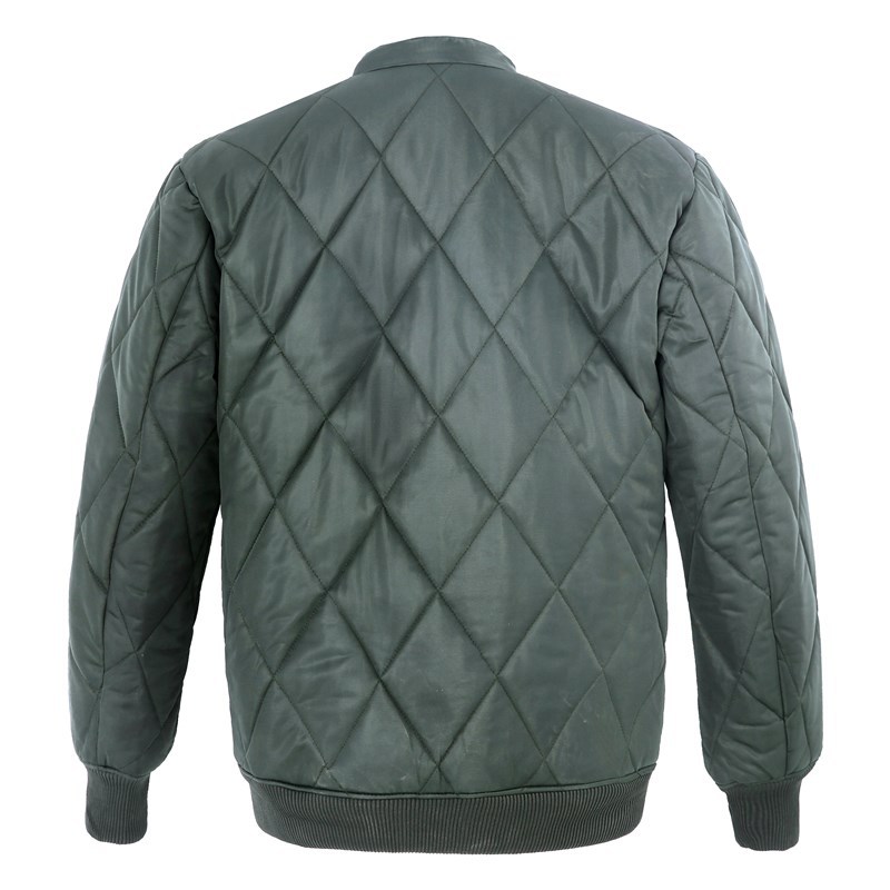 Cold region army green cotton-padded jacket winter sports pine green warm single top waist short cotton-padded trousers set