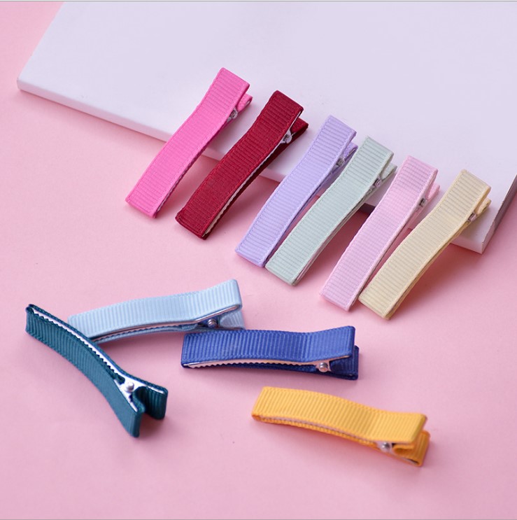 Children's Duckbill Clip All-inclusive Hairpin Double-fork Cloth Clip Hairpin Diy Bottom Clip Bow Handmade Bag Rib Belt