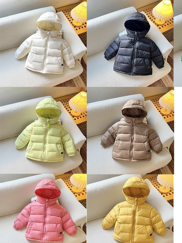 Korean Style Kidsren's down Jacket, Small, Medium and Large Kidsren's Winter Outwear, Boys and Girls, Thickeneded and Warm White Duck down Jacket