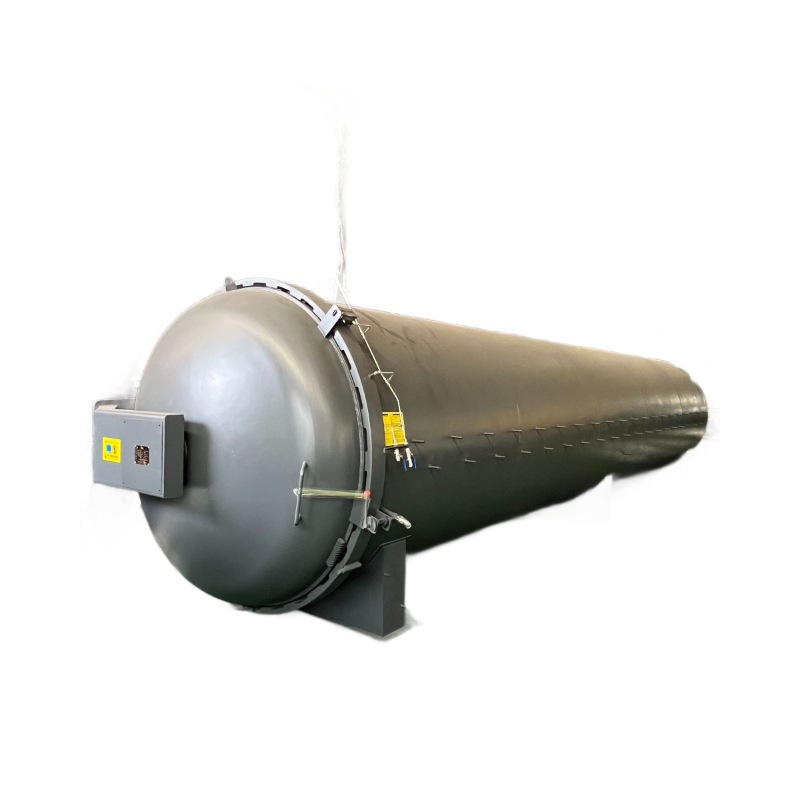 Horizontal Rubber Vulcanization Tank Steam Heating Fast Opening Vulcanization Tank Plc Intelligent Control Electric Steam Heating Tank