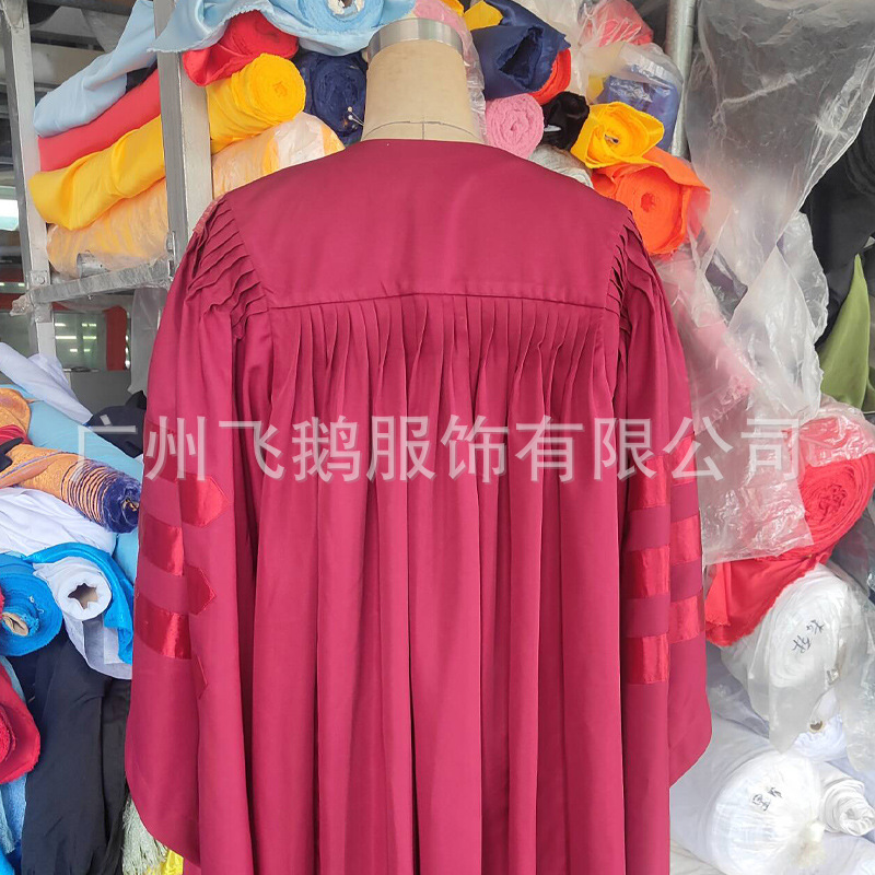 Doctoral Gown, Bachelor's Gown, Master's Gown, Supervisor's Gown, Principal's Gown, University Graduation Gown Customization, Custom Processing