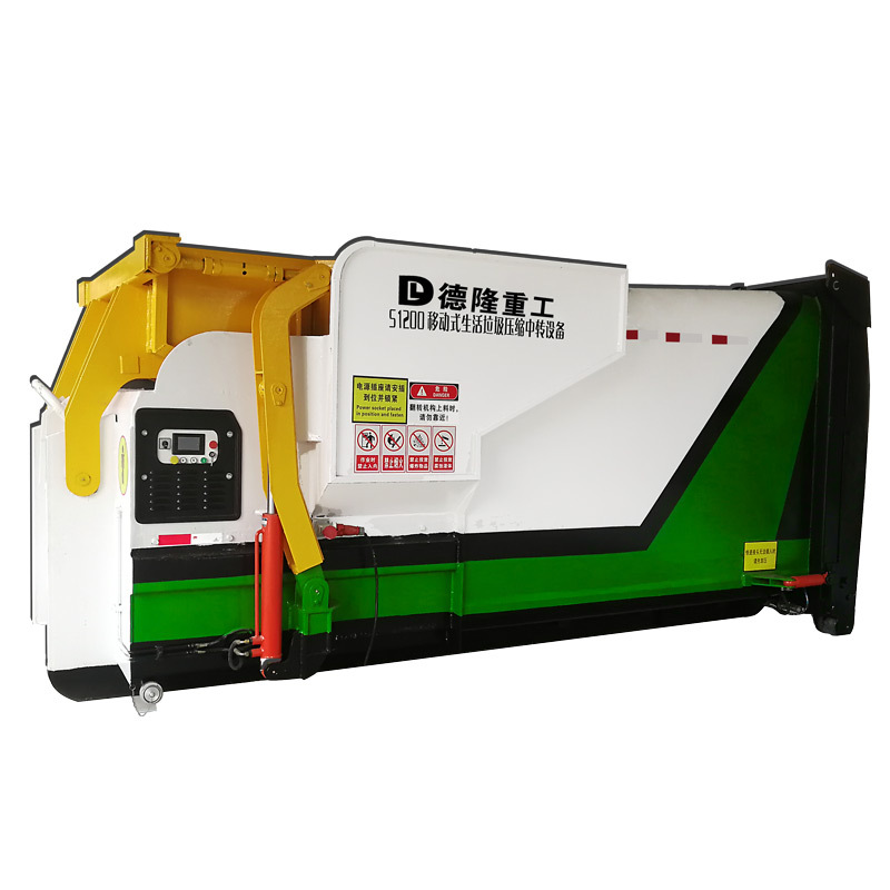 Integrated transfer station garbage compressor integrated compression garbage station mobile garbage collection equipment