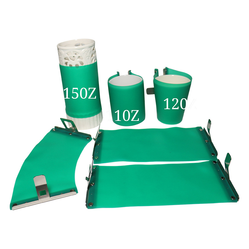 Thermal Transfer 110Z Silicone Baking Cup Clamp Oven Straight Barrel Mug 3D Sublimation Clamp Baking Cup Machine Coaster