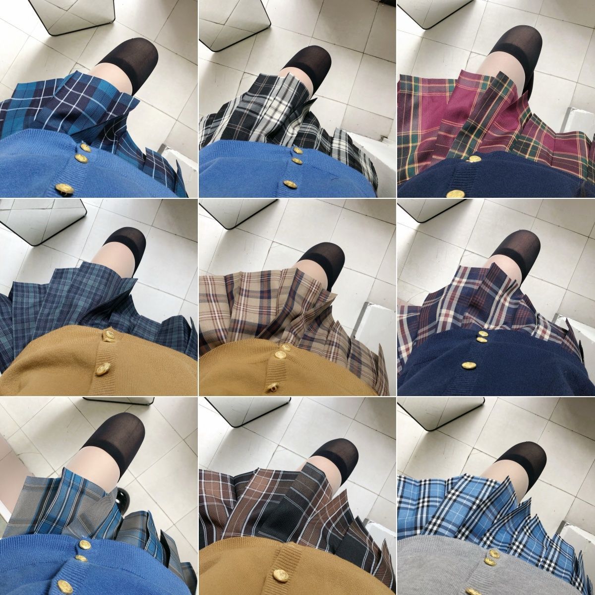 Юбка с плиссировкой японского стиля Jk, готовый продукт, школьное пособие, юбка в клетку