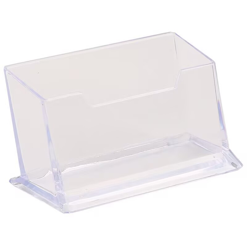 Single Layer Double Layer Three Layer Business Card Holder Desktop Fully Transparent Acrylic Business Card Box Card Storage Box Simple Business Card Holder