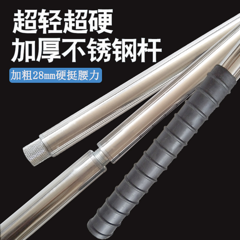 Новая утолщенная палка из нержавеющей стали, многоразовая палка для копирования сетки, телескопическая палка