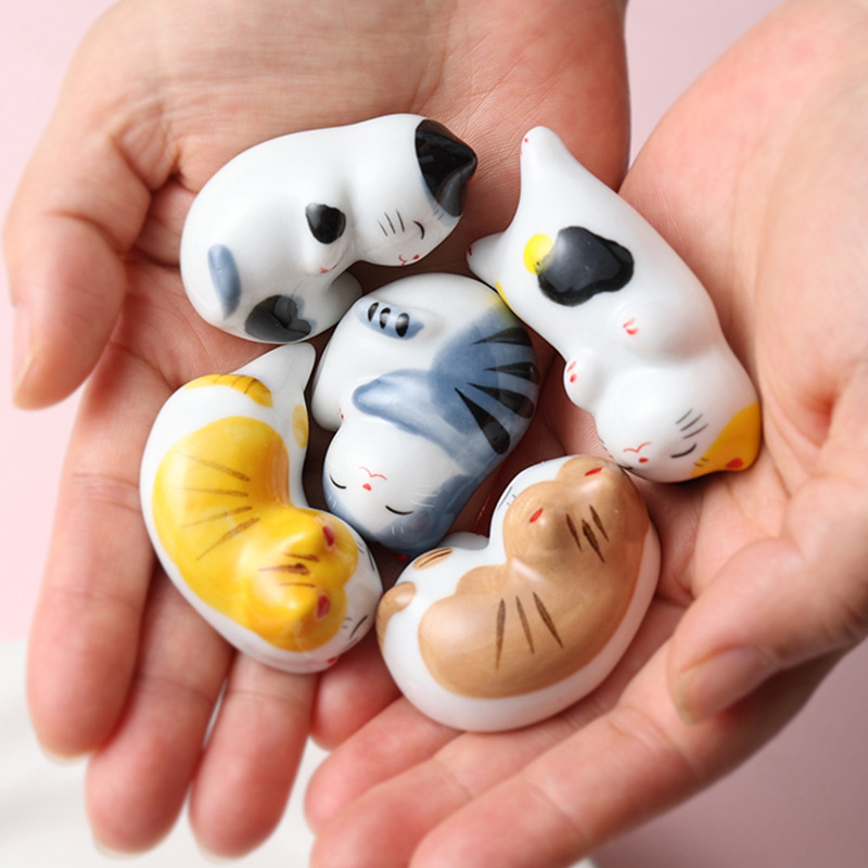 Милый керамический держатель для палочек в виде животного, настольный декор для отелей