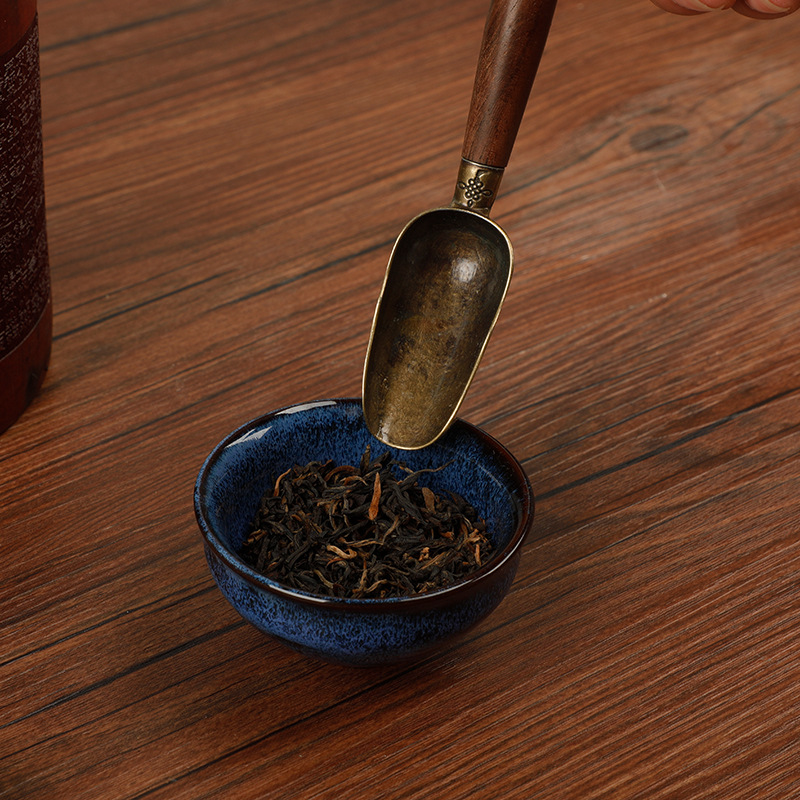 Ebony Buddha Hand Tea Spoon Tea Brush Tea Pen Wooden Tea Tray Brush Household Tea Ceremony Accessories