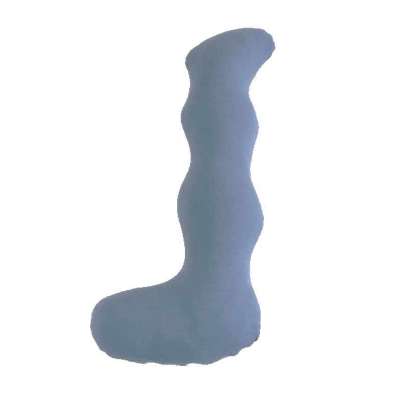 Knitted Cotton J-Shaped Pregnant Women's Side Sleeping Pillow, Four-Season Side Sleeping Pillow, Pregnancy Category a Mother and Baby Pillow, Boyfriend Pillow