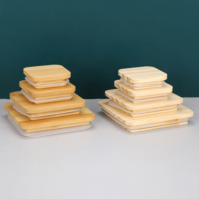 In-Stock Simple Solid Wood Bamboo Cup Lids Various Specifications Wholesale Thickened Water Cup Mug Lids Sealed Cup Bamboo Wood Lids