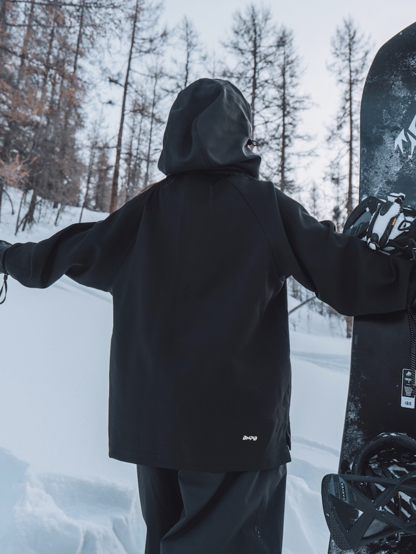 Bingdu [White Water-Repellent Sweatshirt] New Professional Indoor Ski Sweatshirt with Velvet Warm Sportswear Inside