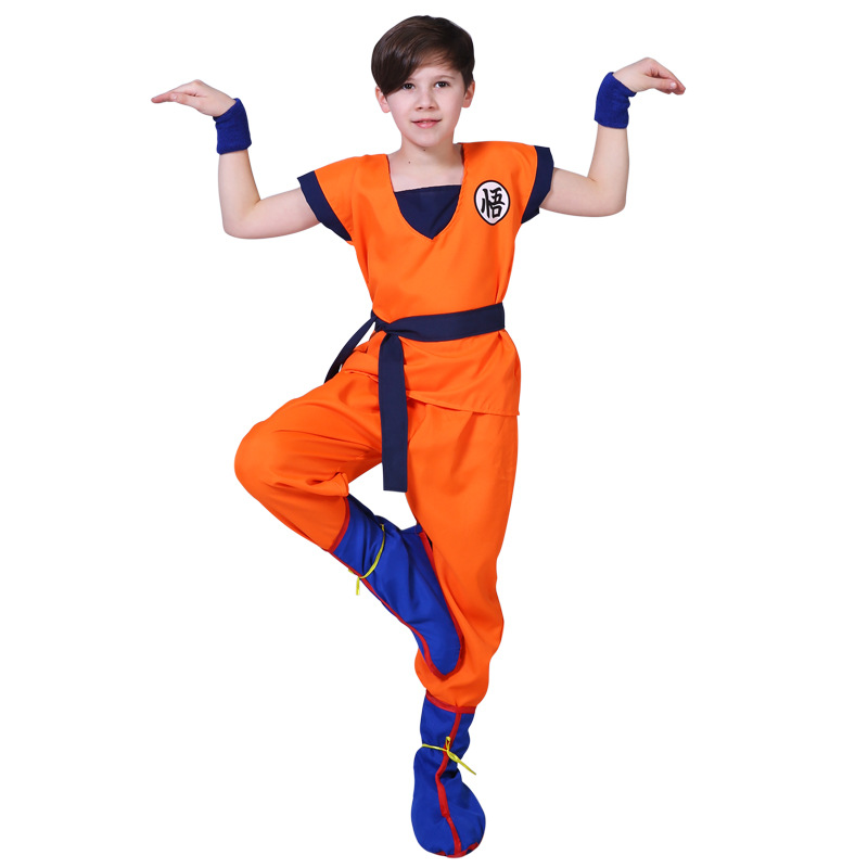 Dragon Ball Costume Halloween Super Saiyan Costume cosplay Goku Costume Children Performance Clothes