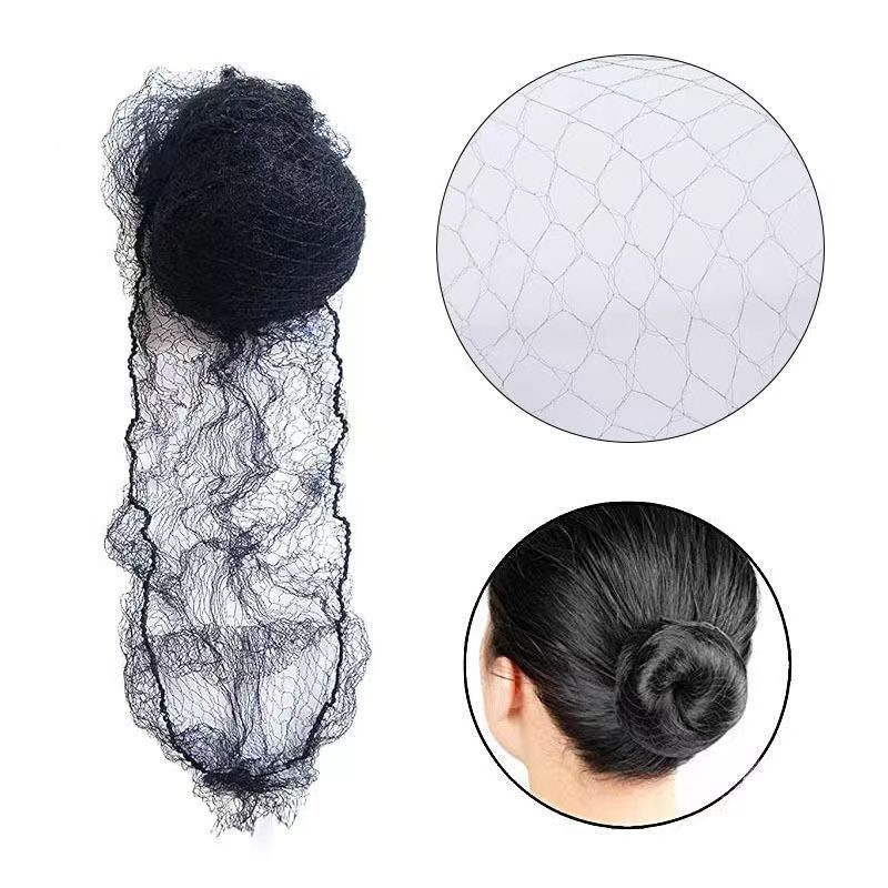 Ultra-Fine Invisible Hair Net Wig Baotou Net Pocket Stewardess Fine Mesh Wig Hair Net Han Dynasty Style Professional Hair Net
