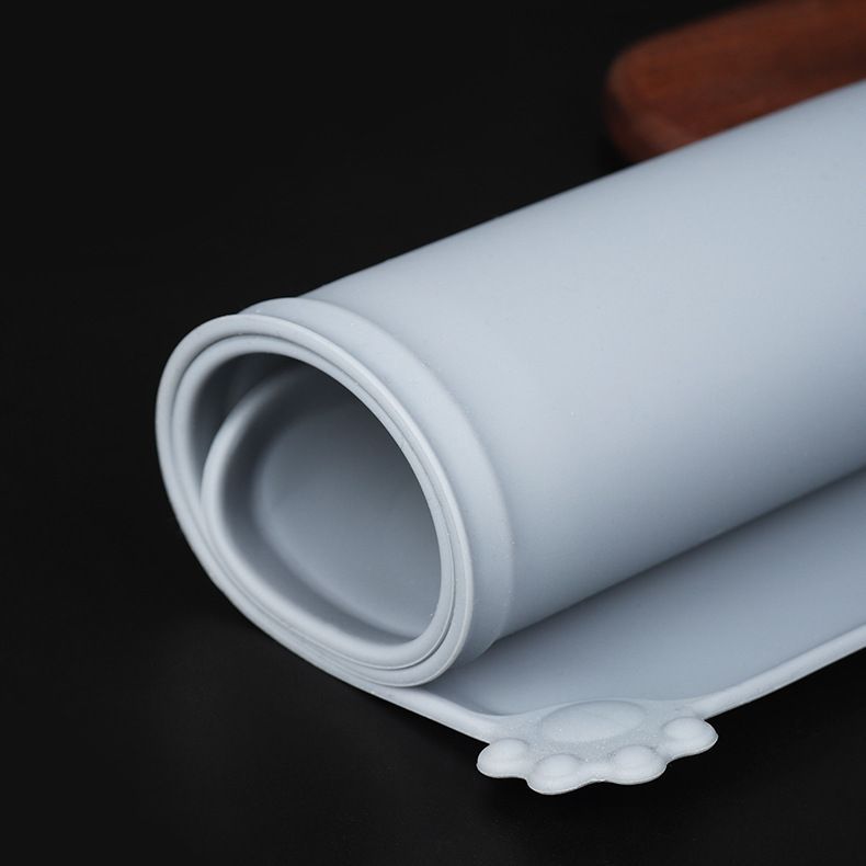 Silicone Pet Placemat Large Silicone Pet Mat Cat and Dog Feeding Silicone Mat Non-Slip Cat and Dog Paw Mat Dog Mat