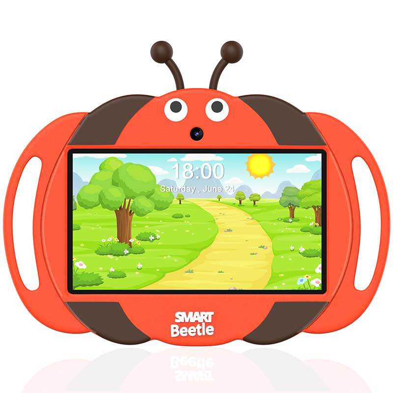 Cross-border foreign trade for the new 7-inch with protective silicone sleeve cute shape educational children's flat