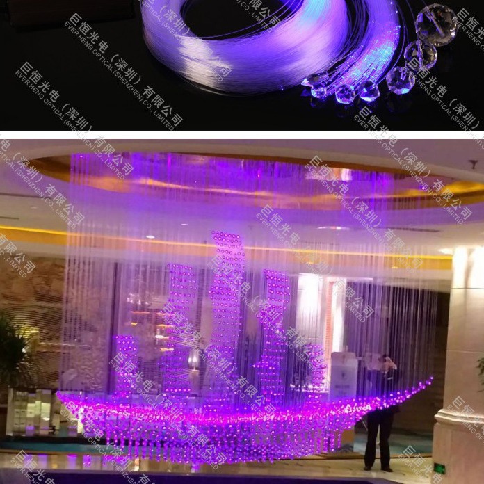 Flashing Colorful Rgb Single Color 45W Aluminum Shell High Power Remote Control Luminous Machine Fiber Optic Light Source Factory Wholesale