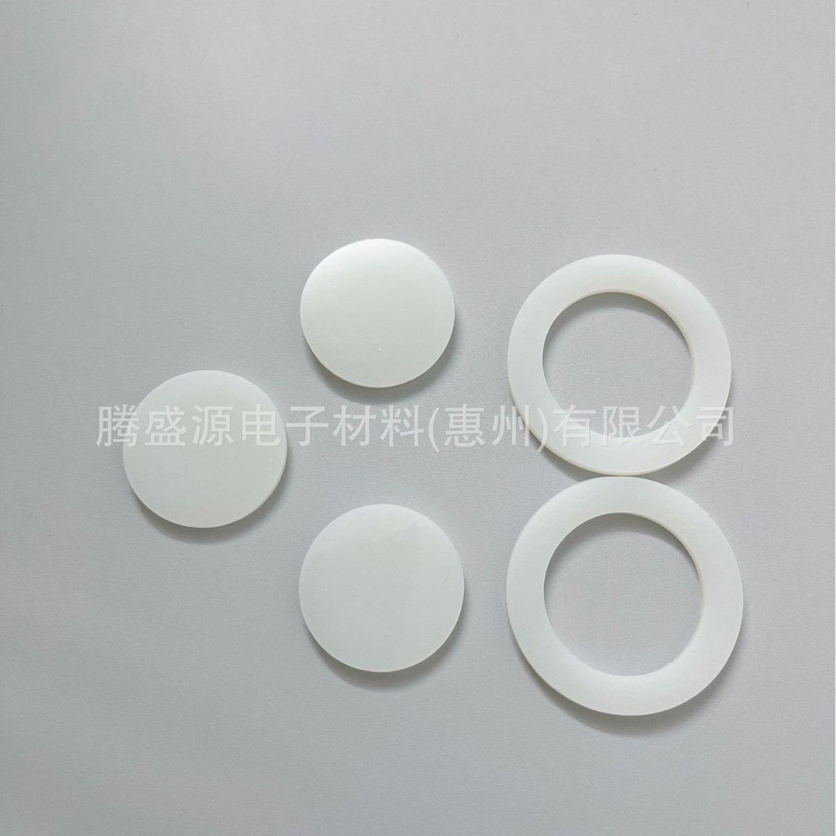 Silicone Gasket Food-Grade Waterproof Gasket Self-Adhesive Round Bottle Cap Seal Shock-Absorbing Die-Cut Flat Gasket Silicone Rubber