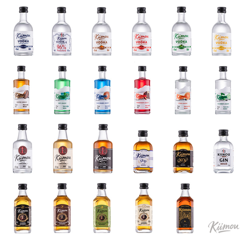 Ximu Kiimou Small Bottle of Wine Wholesale Mini Wine Convenience Store Small Wine 50ml Bartending Set Combination