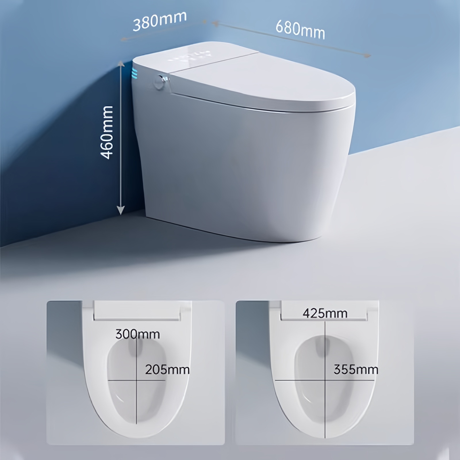 Chaozhou Smart Toilet All-In-One Fully Automatic Flip-Top Electric Toilet with Water Tank for Home, Hotel, and Guesthouse Wholesale