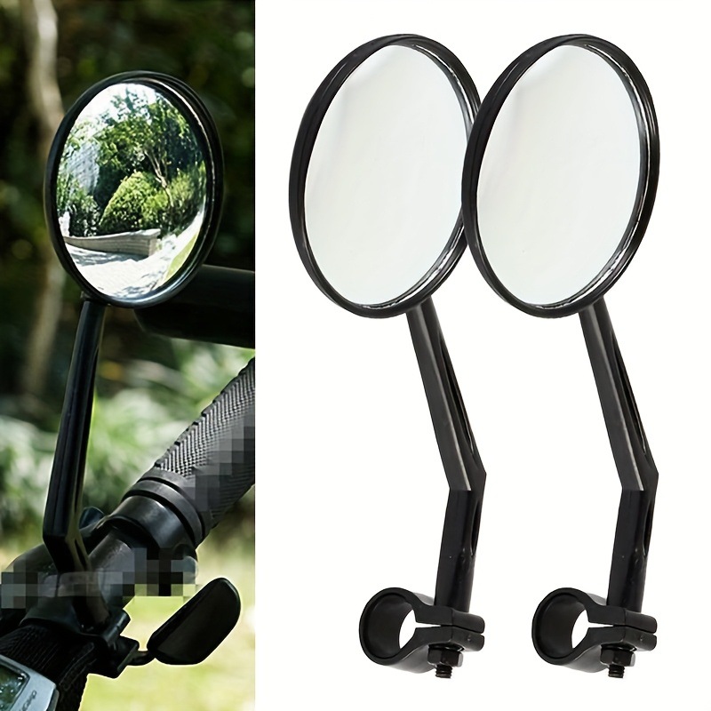 Mountain Bike Rearview Mirror Handlebar Safety Mirror Convex Mirror Bicycle Accessories Cycling Equipment Electric Vehicle Reflector
