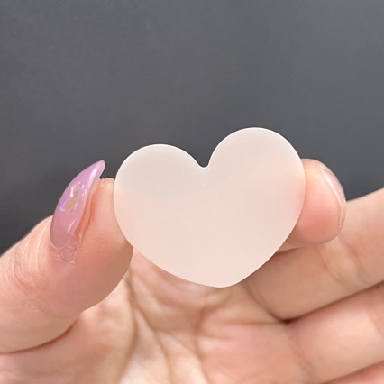 Invisible Ear Stickers with Skin-Colored Heart Design, Strong Support, High Adhesion, Windproof, Painless, Makes Face Look Smaller