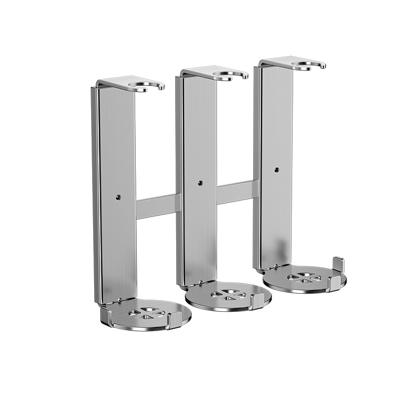 Hotel for high-end 300ml stainless steel single double triple soap dispenser holder with lock shampoo bath liquid holder