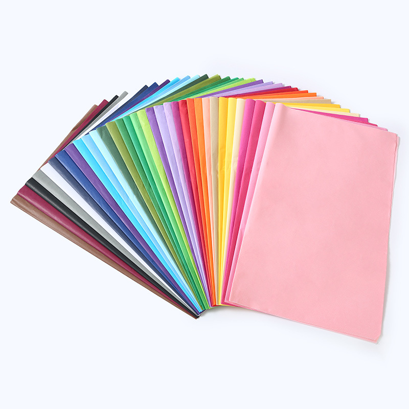 Manufacturers supply color tissue paper 14g color copy paper pear paper foldable packaging thin page copy paper