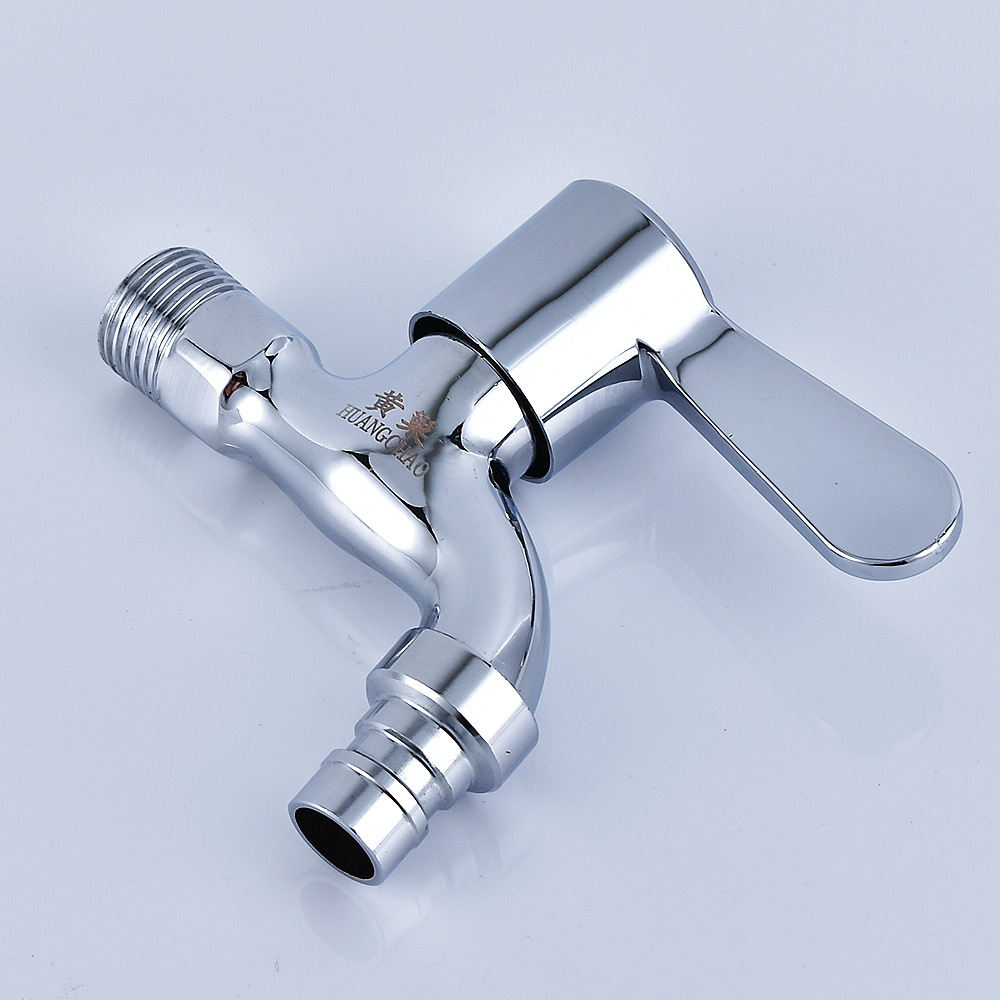 Outdoor Wall-Mounted Quick-Open Washing Machine Faucet, All-Copper 1/2 Inch Spout Faucet, Brass Valve Core, Bathroom Wholesale