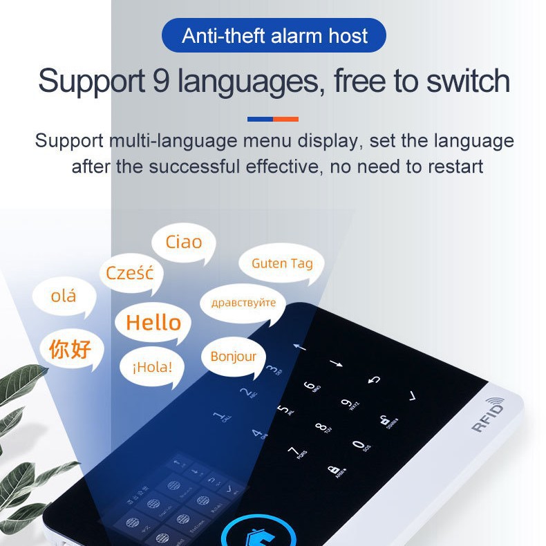 Gsm Wifi Security Protection Alexa Tuya Home Burglar Motion Door Magnetic Sensor Alarm Security System