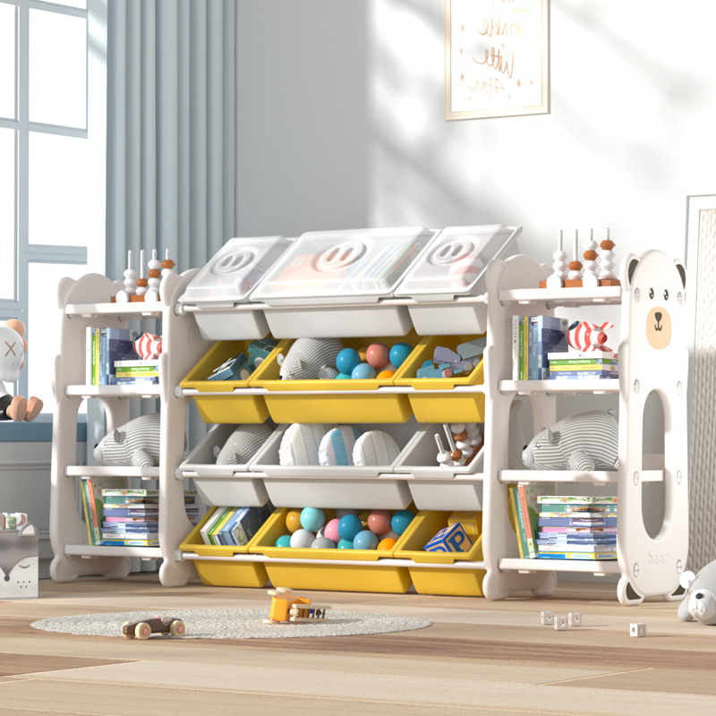 Детская игрушечная полка для хранения, книжный шкаф для детских картинок, многоуровневая полка для хранения