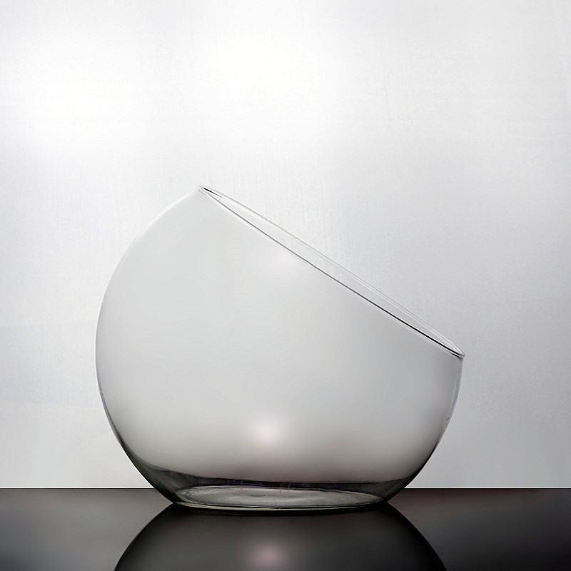 Кросс-бордерная микроландшафтная стеклянная ваза с большим наклонным горлышком, гидропонная ваза для суккулентов и мха, экологическая бутылка