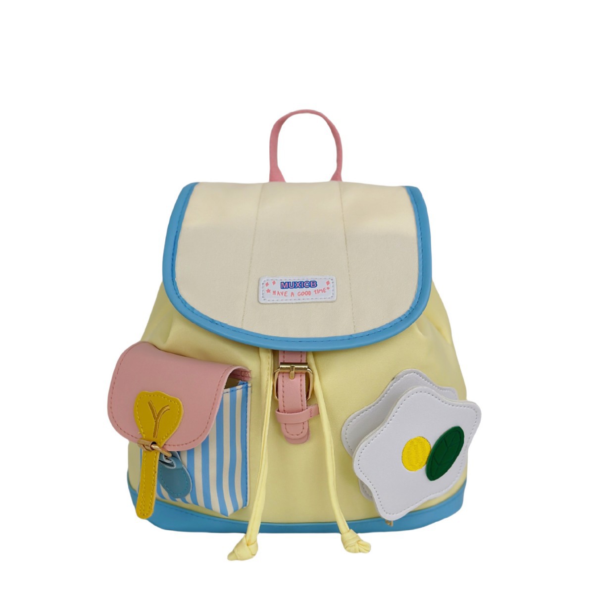 Cute Mini Backpack 2025 New Korean Style Travel Bag College Student Contrast Color School Bag Fashion Casual Backpack Trendy