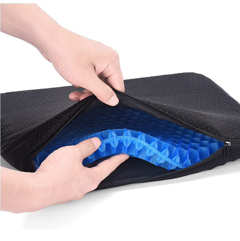 Wholesale Summer Ice Cushion Japanese Honeycomb Gel Cushion Office Sedentary Silicone Butt Cushion Car Cooling Seat Cushion