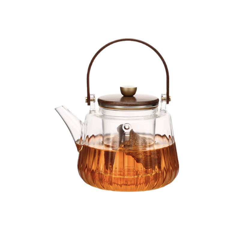 Shangming Household Steaming Teapot Heat-Resistant Glass Handle Teapot Electric Ceramic Stove Tea Maker Kettle Tea Set