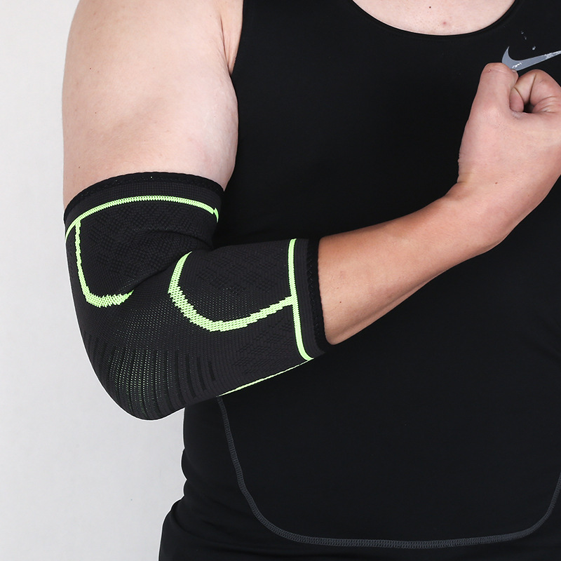 Sports elbow pad summer running basketball cycling mountaineering breathable nylon elbow pad basketball fitness knitted sports elbow pad